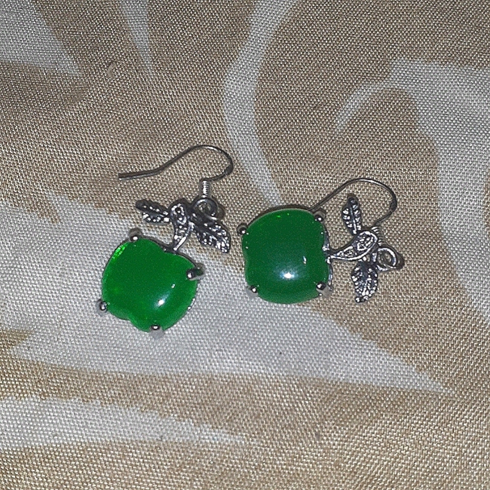 Green Apple Earings
